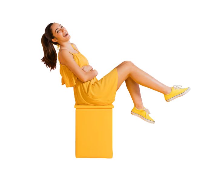 Wholesale Canary Yellow Casual Sneakers