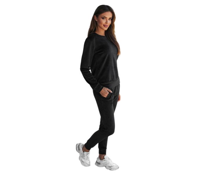 Black Velour Track Suit Wholesale