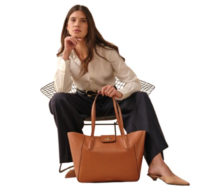 Camel Luxe Tan Leather Handbag Manufacturer